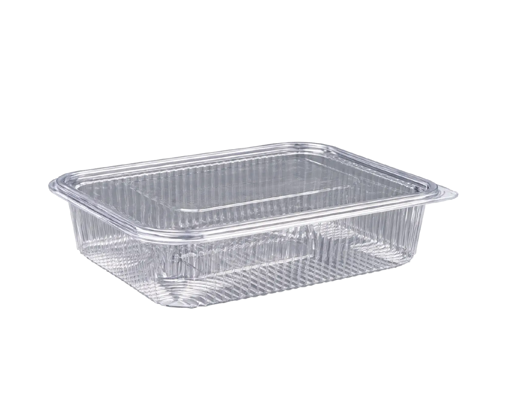 Flat Hinged Box 1250 Flat Hinged PET Container 1250 ml (229×175×54 mm) - Image 1