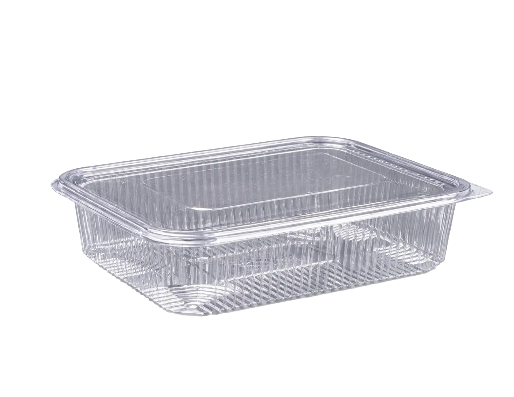 Flat Hinged Box 1500 Flat Hinged PET Container 1500 ml (229×175×64 mm) - Image 1