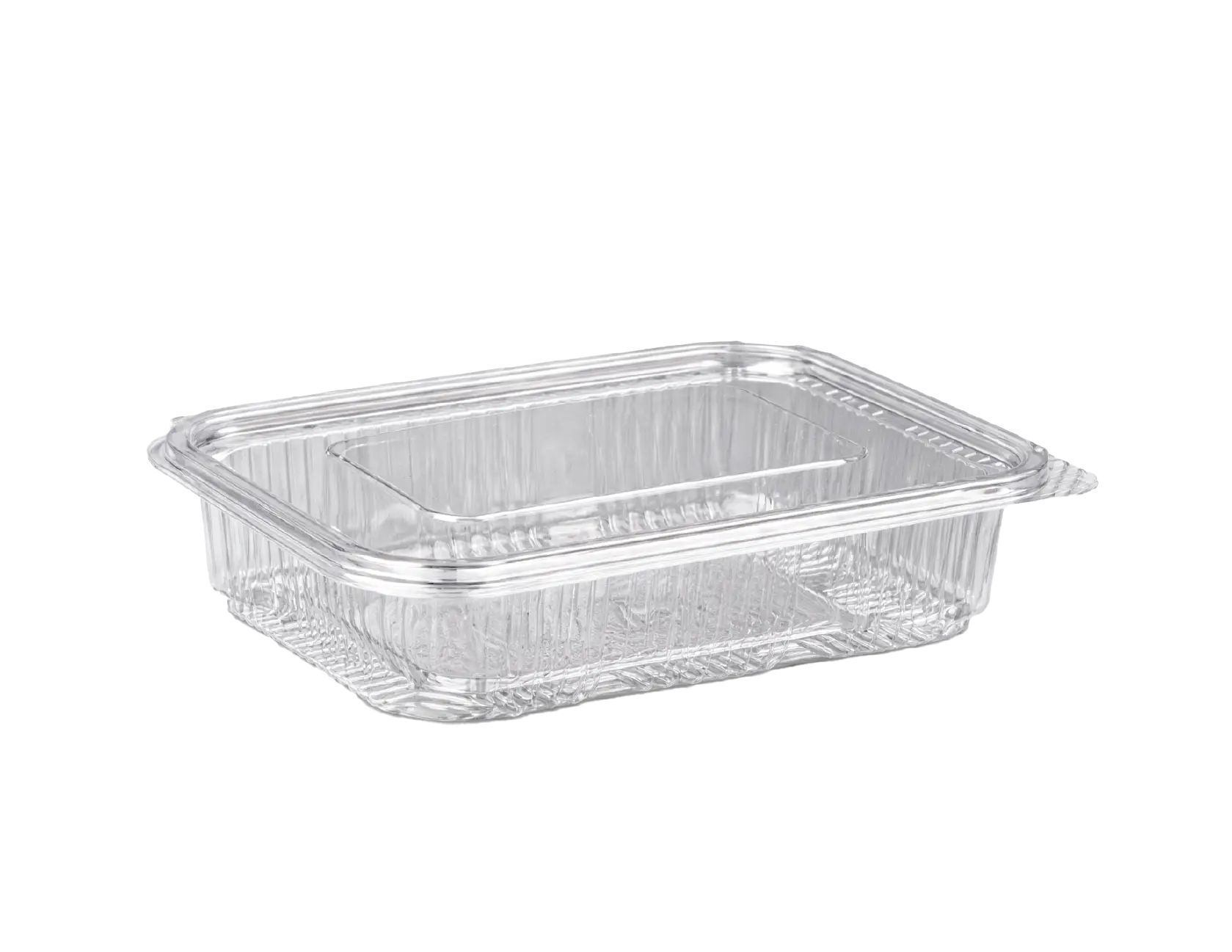 Flat Hinged Box 750 Flat Hinged PET Container 750 ml (177×130×45 mm) - Image 1